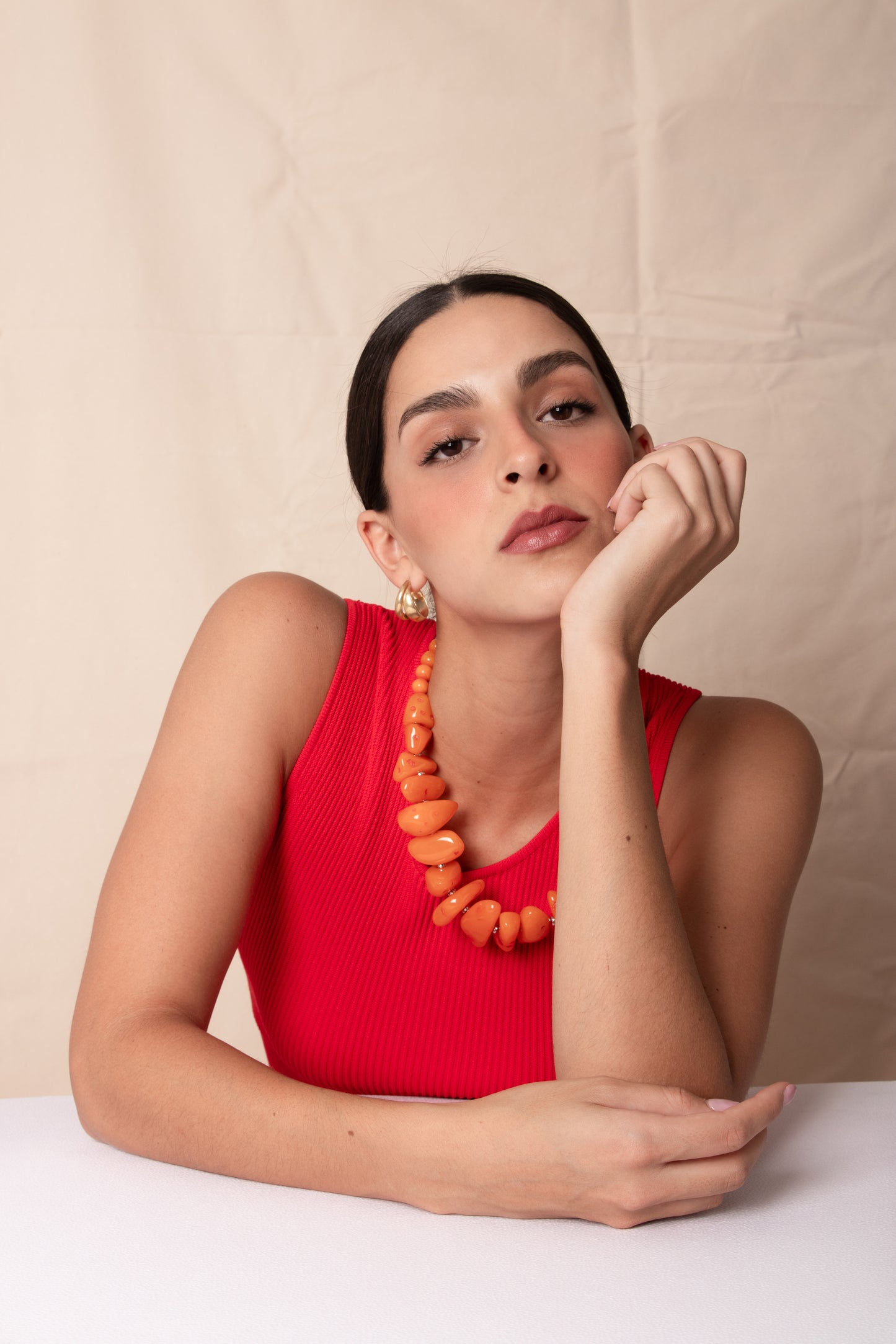 Collar Ambar Naranja