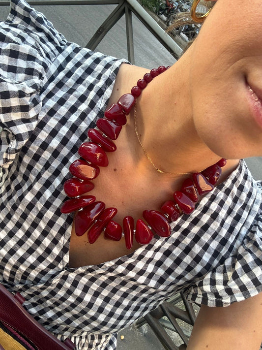 Collar Ambar tinto.