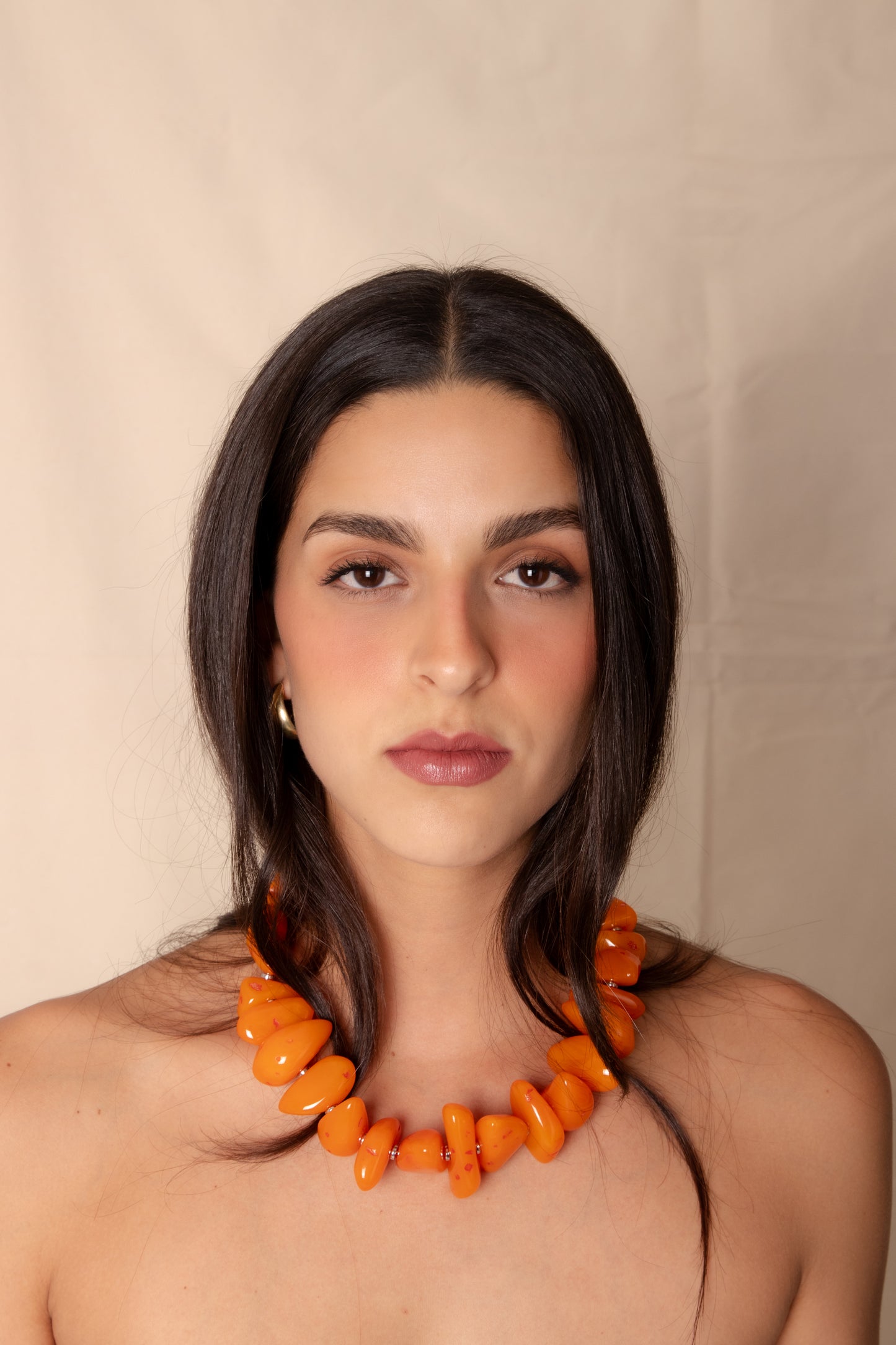 Collar Ambar Naranja