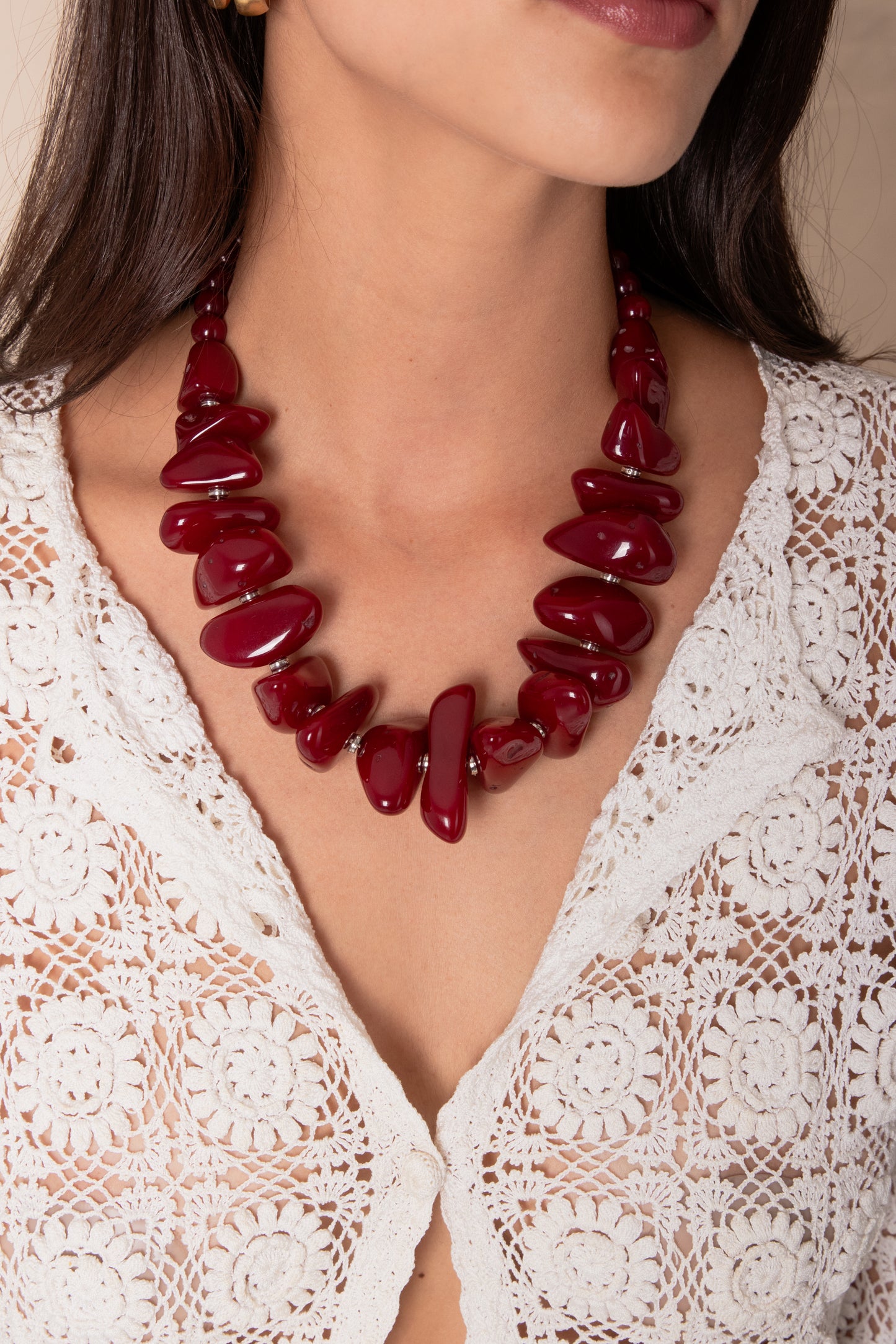 Collar Ambar tinto.