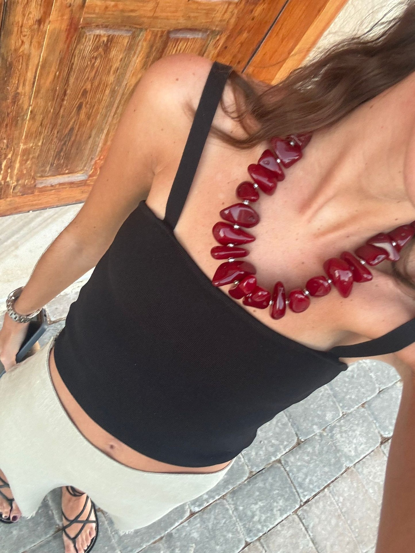 Collar Ambar tinto.